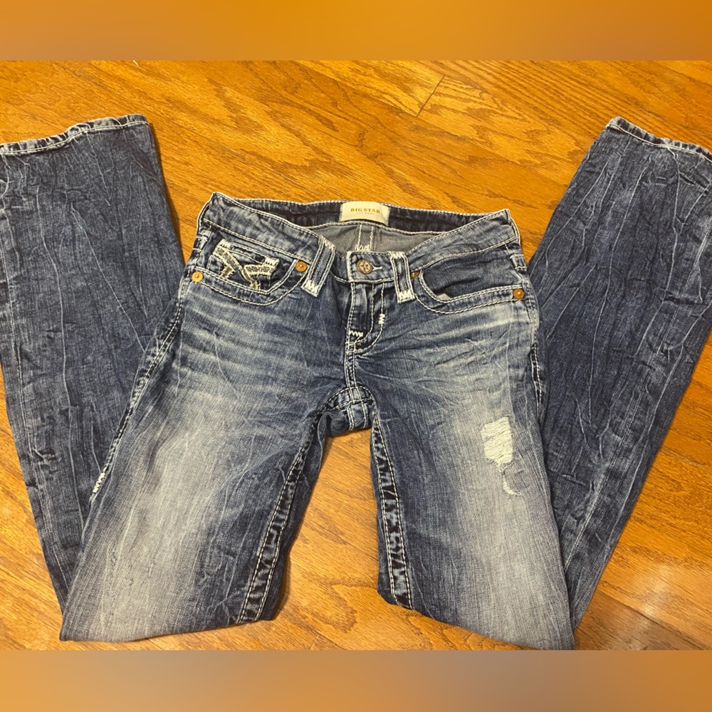Big Star Denim Jeans with Distressed Details